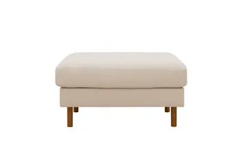 Scandi fodskammel i Jernbanefløjl - Beige - Møbler - Stole & lænestole - Taburet & skammel - Puf