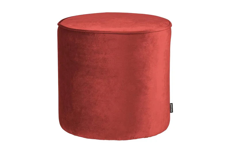 Serra skammel høj, velour / Mørk lyserød