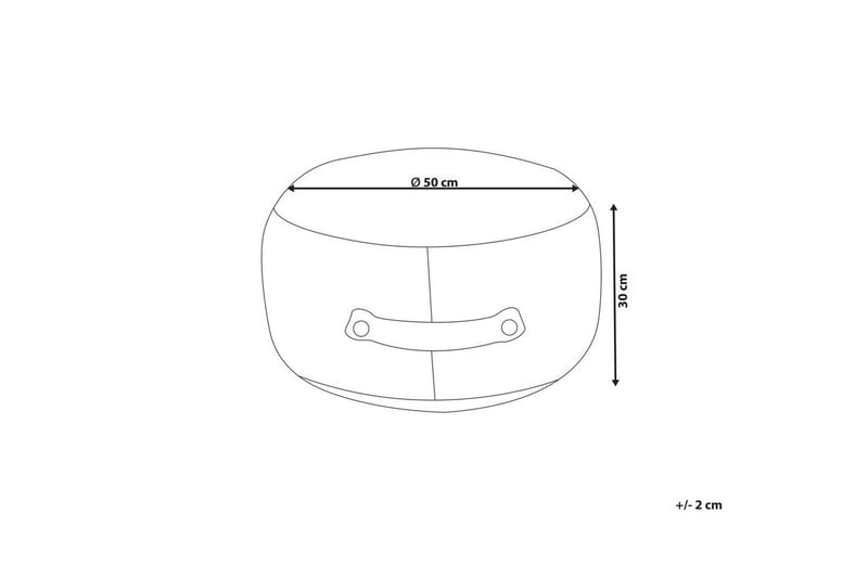 Siddeskammel Adlana Orange - Orange - Møbler - Stole & lænestole - Taburet & skammel - Ottoman