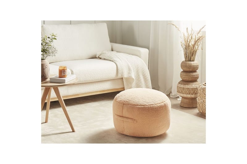 Siddeskammel Adlana Orange - Orange - Møbler - Stole & lænestole - Taburet & skammel - Ottoman