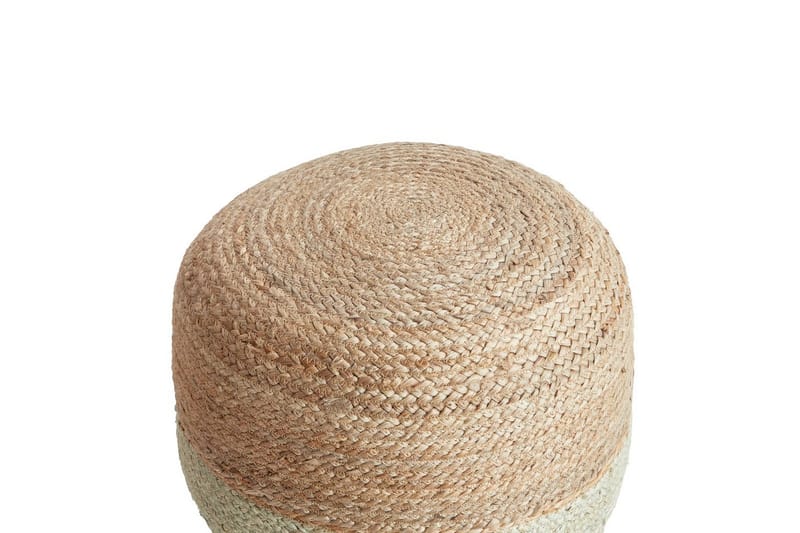 Siddeskammel Duki Natur/Beige/Grøn - Natur/Beige/Grøn - Møbler - Stole & lænestole - Taburet & skammel - Ottoman