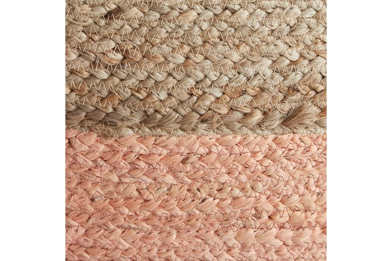 Siddeskammel Duki Natur/Beige/Rosa - Natur/Beige/Rosa - Møbler - Stole & lænestole - Taburet & skammel - Ottoman