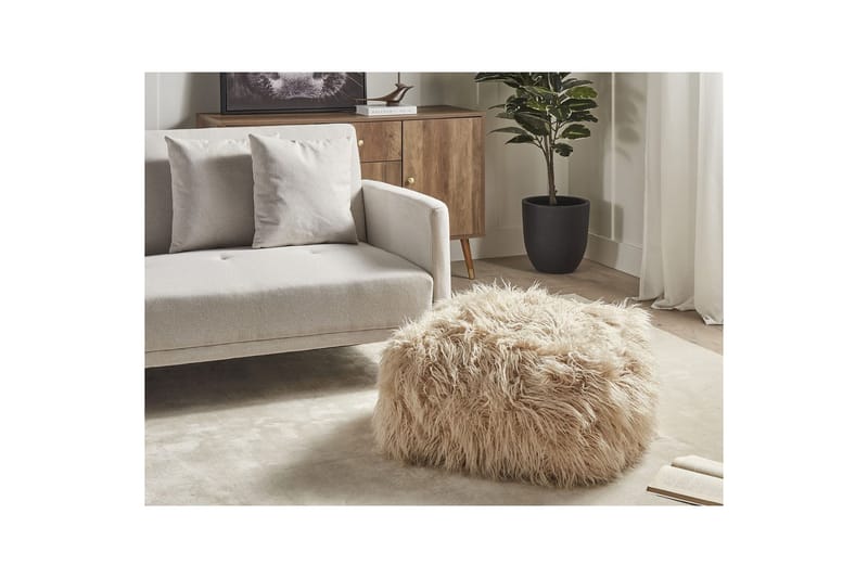 Siddeskammel Mukki Beige - Beige - Møbler - Stole & lænestole - Taburet & skammel - Ottoman