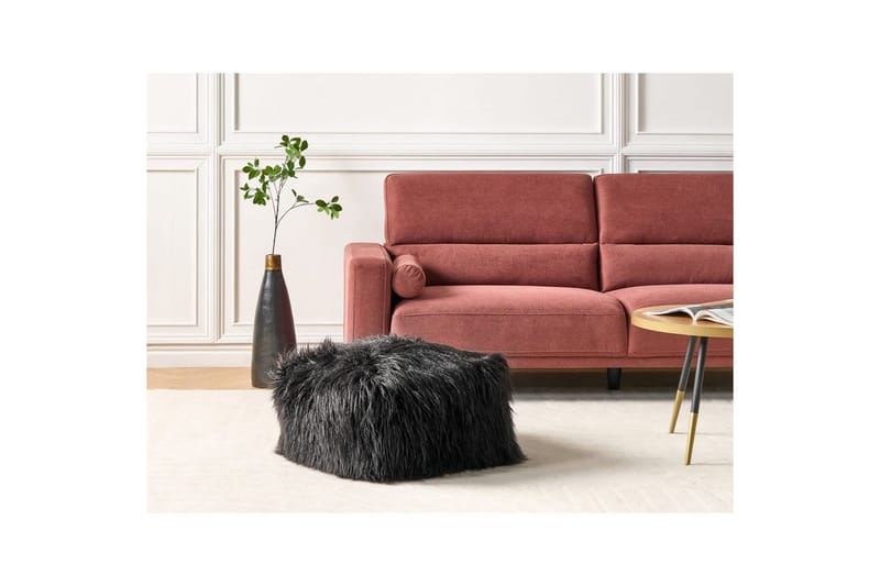 Siddeskammel Mukki Sort - Sort - Møbler - Stole & lænestole - Taburet & skammel - Ottoman