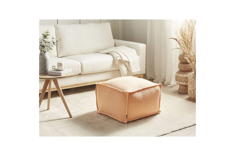 Siddeskammel Sherali Orange - Orange - Møbler - Stole & lænestole - Taburet & skammel - Ottoman