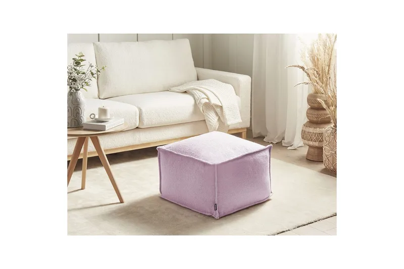 Siddeskammel Sherali Rosa - Rosa - Møbler - Stole & lænestole - Taburet & skammel - Ottoman