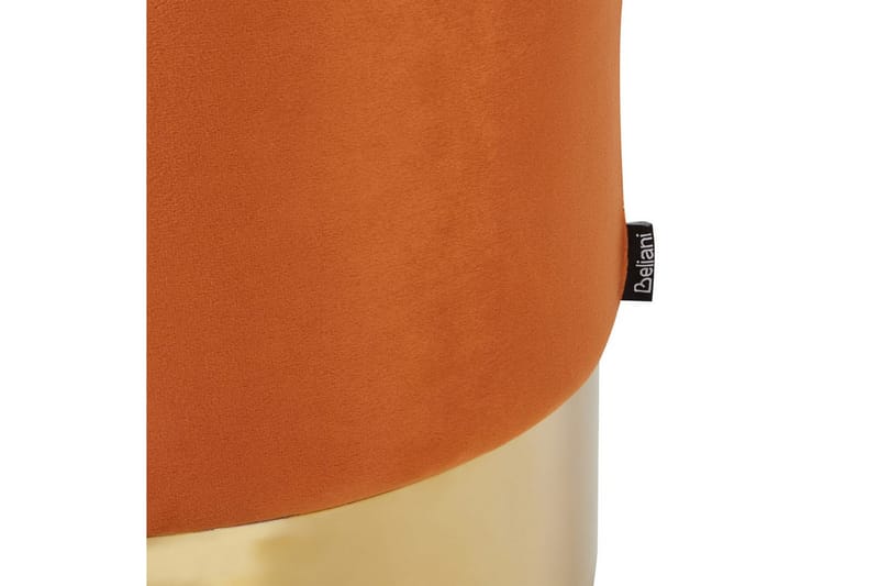 Siddeskammel Sophia Orange/guld - Orange/guld - Møbler - Stole & lænestole - Taburet & skammel - Ottoman