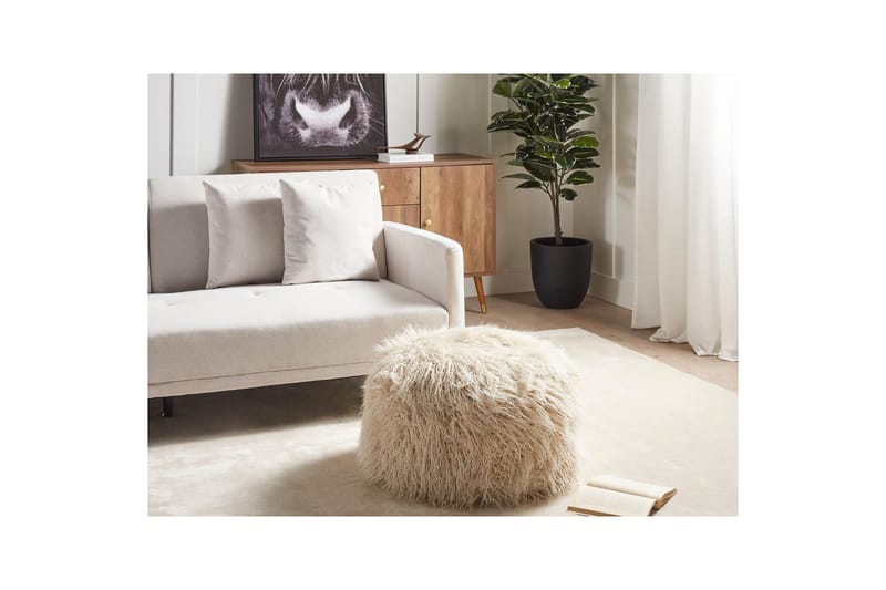 Siddeskammel Tukki Beige - Beige - Møbler - Stole & lænestole - Taburet & skammel - Ottoman