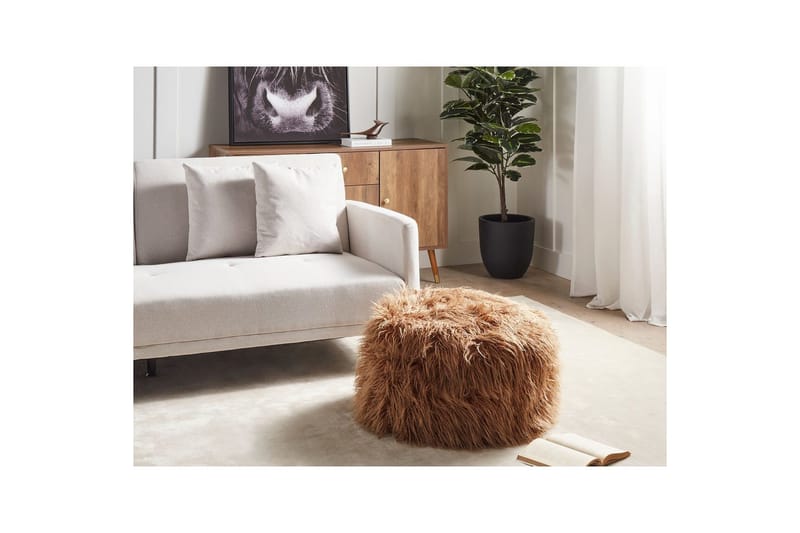 Siddeskammel Tukki Brun - Brun - Møbler - Stole & lænestole - Taburet & skammel - Ottoman