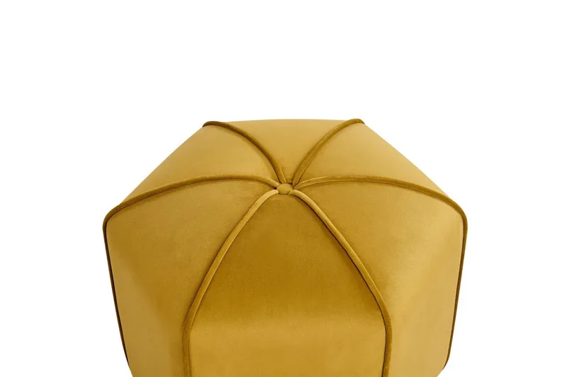 Siddeskammel Wishek Gul - Gul - Møbler - Stole & lænestole - Taburet & skammel - Ottoman