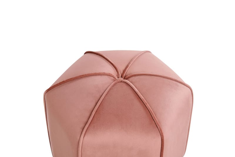Siddeskammel Wishek Rosa - Rosa - Møbler - Stole & lænestole - Taburet & skammel - Ottoman