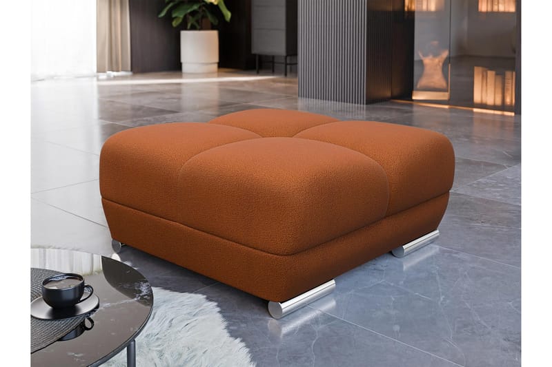 Simerly Fodskammel 90 cm - Orange - Møbler - Stole & lænestole - Taburet & skammel - Puf