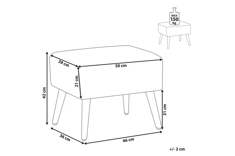 Skammel Manteo - Møbler - Stole & lænestole - Taburet & skammel - Puf