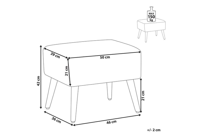 Skammel Manteo - Møbler - Stole & lænestole - Taburet & skammel - Puf