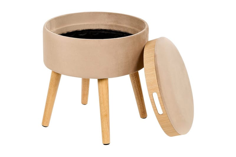 Skammel Neely Beige - Beige - Møbler - Stole & lænestole - Taburet & skammel - Puf