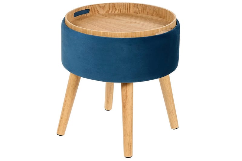 Skammel Neely Blå - Blå - Møbler - Stole & lænestole - Taburet & skammel - Puf
