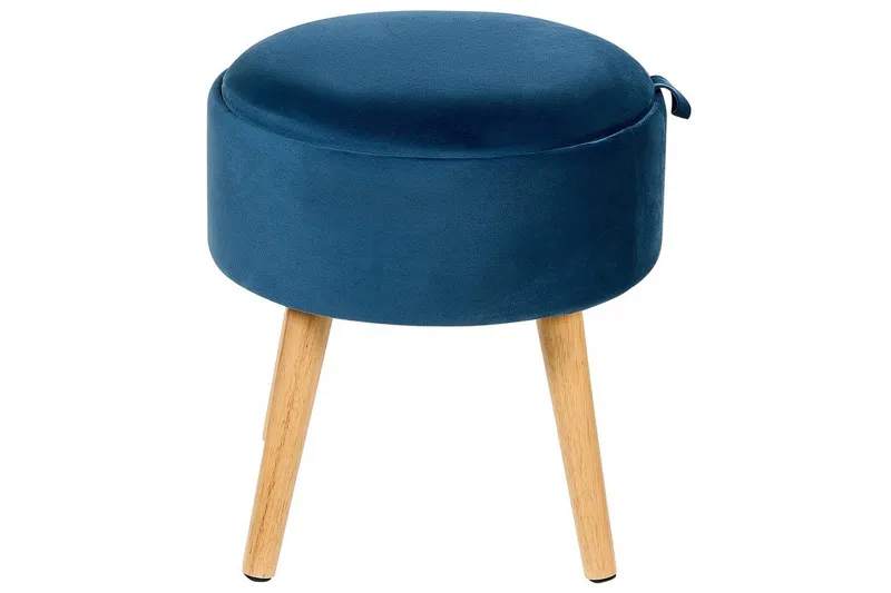 Skammel Neely Blå - Blå - Møbler - Stole & lænestole - Taburet & skammel - Puf