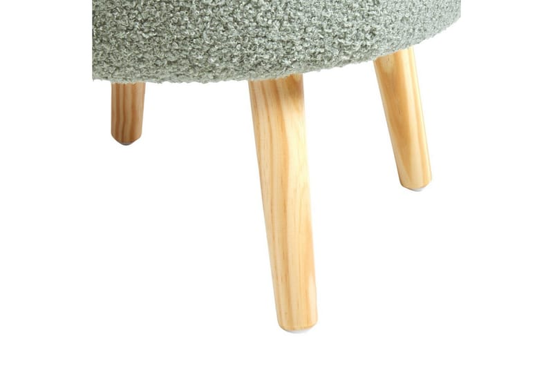 Skammel Okaton Grønt/lyst træ - Grønt/lyst træ - Møbler - Stole & lænestole - Taburet & skammel - Puf