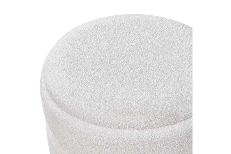 Skammel Okaton Hvid/lyst træ - Hvid/lyst træ - Møbler - Stole & lænestole - Taburet & skammel - Puf