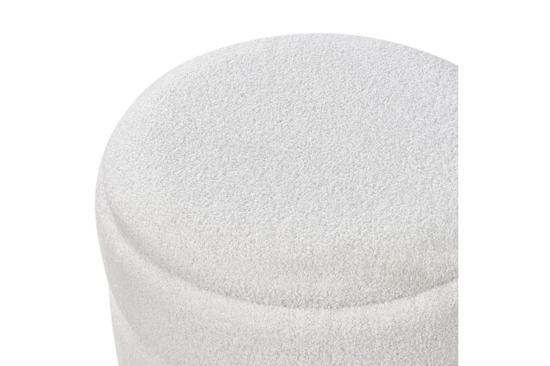 Skammel Okaton Hvid/lyst træ - Hvid/lyst træ - Møbler - Stole & lænestole - Taburet & skammel - Puf