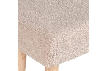 Skammel Takoma Beige/lyst træ - Beige/lyst træ - Møbler - Stole & lænestole - Taburet & skammel - Puf