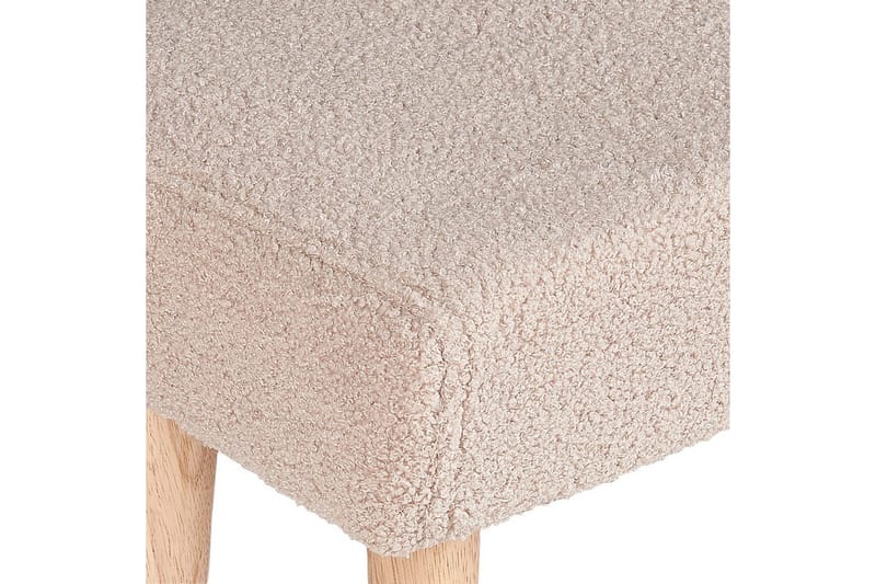Skammel Takoma Beige/lyst træ - Beige/lyst træ - Møbler - Stole & lænestole - Taburet & skammel - Puf