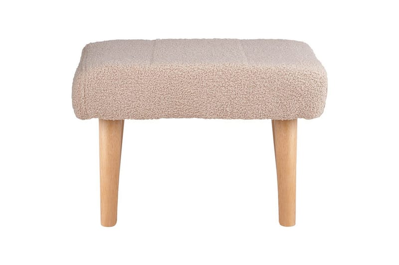 Skammel Takoma Beige/lyst træ - Beige/lyst træ - Møbler - Stole & lænestole - Taburet & skammel - Puf