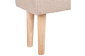 Skammel Takoma Beige/lyst træ - Beige/lyst træ - Møbler - Stole & lænestole - Taburet & skammel - Puf