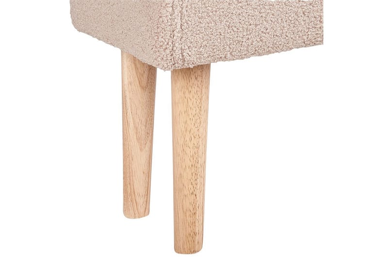 Skammel Takoma Beige/lyst træ - Beige/lyst træ - Møbler - Stole & lænestole - Taburet & skammel - Puf