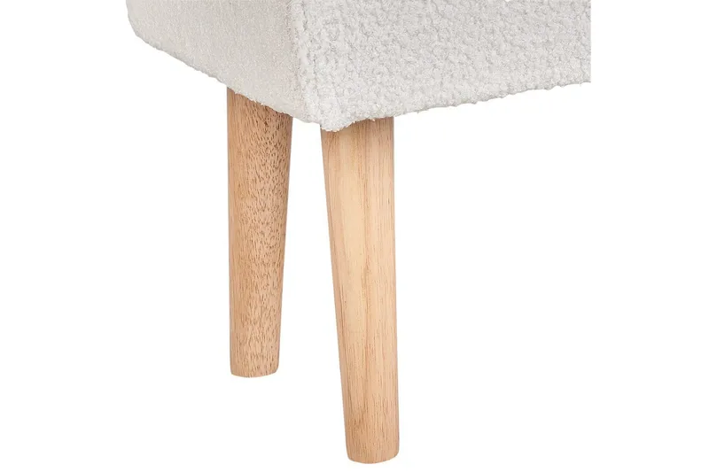 Skammel Takoma Hvid/lyst træ - Hvid/lyst træ - Møbler - Stole & lænestole - Taburet & skammel - Puf