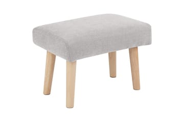 Skammel Takoma II Grå/lyst træ
