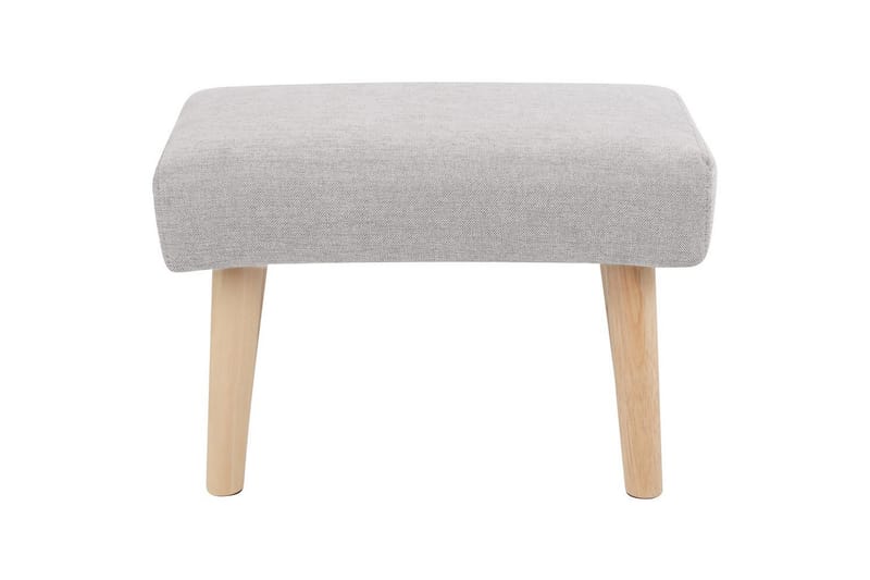 Skammel Takoma II Grå/lyst træ - Grå/lyst træ - Møbler - Stole & lænestole - Taburet & skammel - Puf