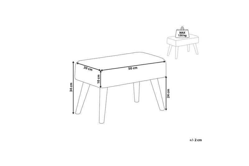 Skammel Takoma II Grønt/lyst træ - Grønt/lyst træ - Møbler - Stole & lænestole - Taburet & skammel - Puf