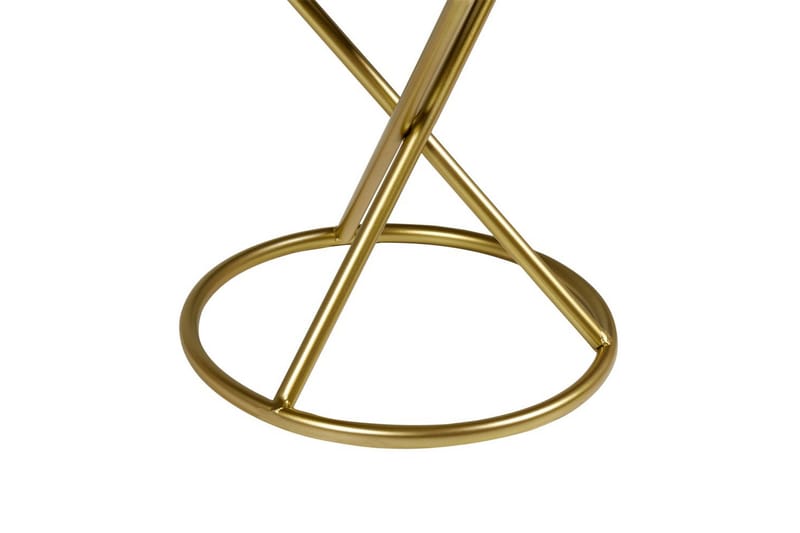 Skammel Presho Hvid/guld - Hvid/guld - Møbler - Stole & lænestole - Taburet & skammel - Puf