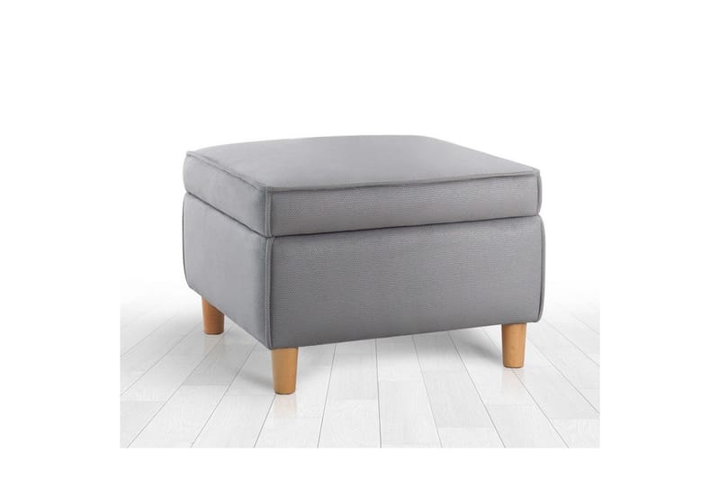 Sufian Fodskammel 63 cm - Grå - Møbler - Stole & lænestole - Taburet & skammel - Puf