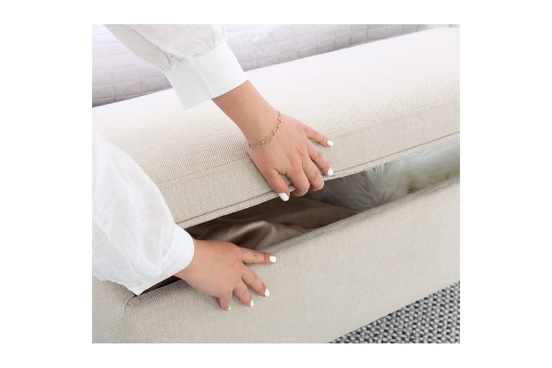 Sufian Sækkestol Outdoor 43 cm - Cremevhid - Møbler - Stole & lænestole - Taburet & skammel - Ottoman