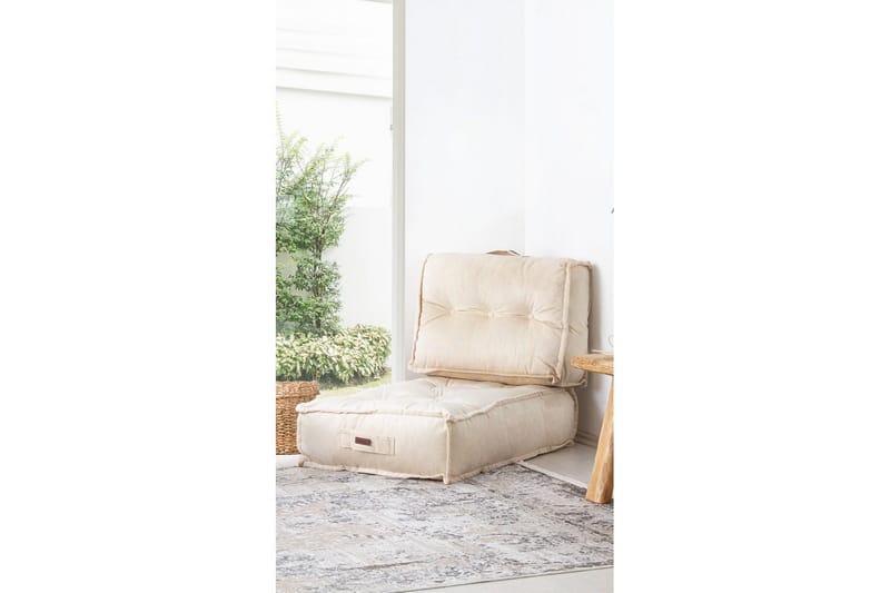 Sufian Sækkestol Outdoor 80 cm - Beige - Møbler - Stole & lænestole - Taburet & skammel - Ottoman