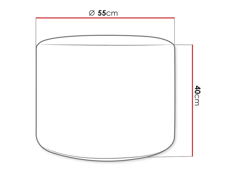 Teylor Puf 55 cm - Beige - Møbler - Stole & lænestole - Taburet & skammel - Ottoman