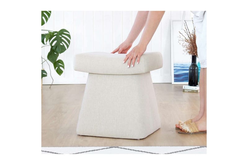 Thyrosin Sækkestol Utomhus 38 cm - Creme - Møbler - Stole & lænestole - Taburet & skammel - Ottoman