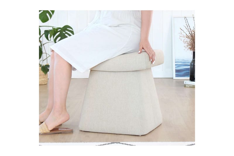 Thyrosin Sækkestol Utomhus 38 cm - Creme - Møbler - Stole & lænestole - Taburet & skammel - Ottoman