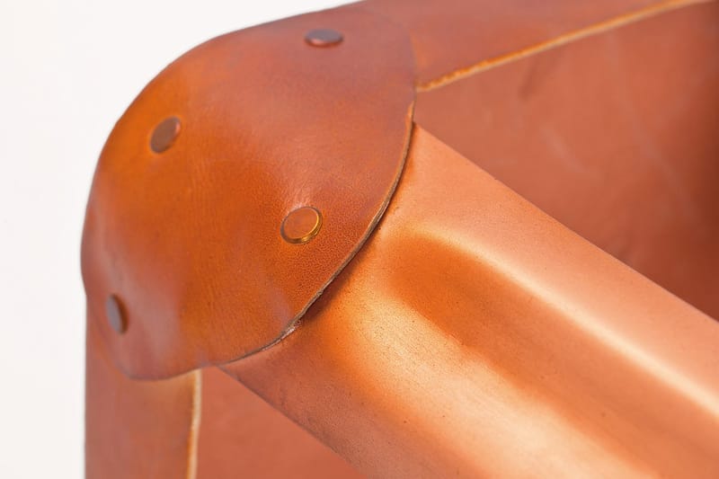 Torquilla Skammel 4-Pak - Kobber/Læder - Møbler - Stole & lænestole - Taburet & skammel