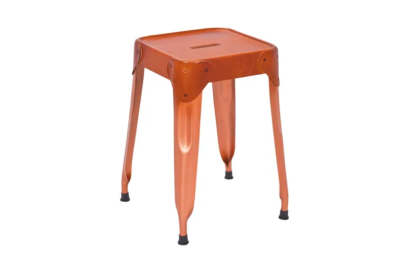 Torquilla Skammel 4-Pak, Kobber/Læder