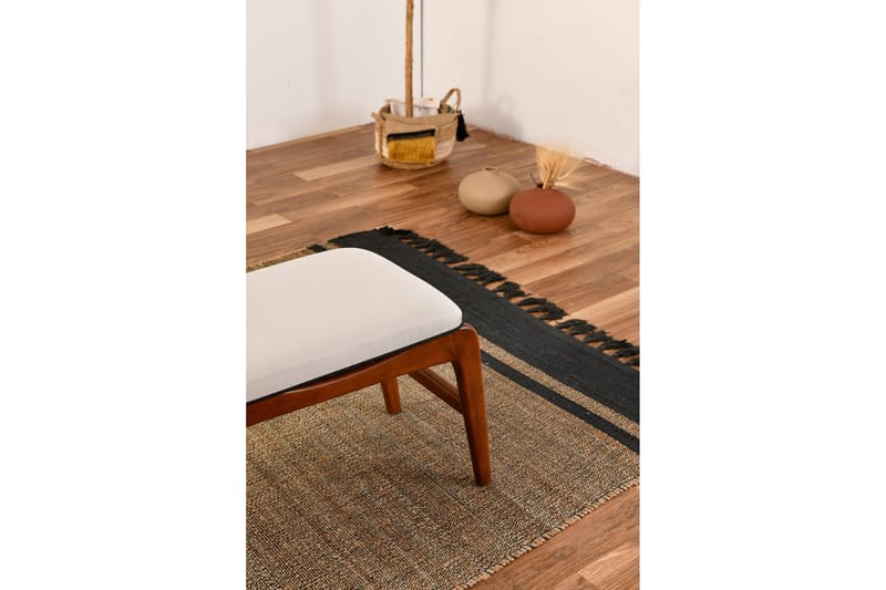 Touch Skammel 120 cm - Valnød finér/Cream - Møbler - Stole & lænestole - Taburet & skammel - Puf - Opredelig puf