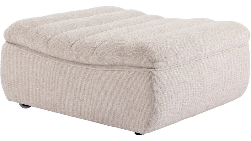 Valdoro Fodskammel i stof 120 cm, Beige