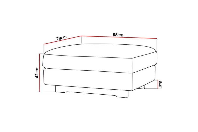 Valencia fodskammel - Brun - Møbler - Stole & lænestole - Taburet & skammel - Puf