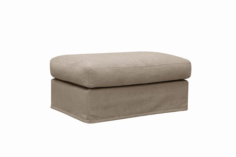 Valencia fodskammel med aftageligt og vaskbart betræk, Brun