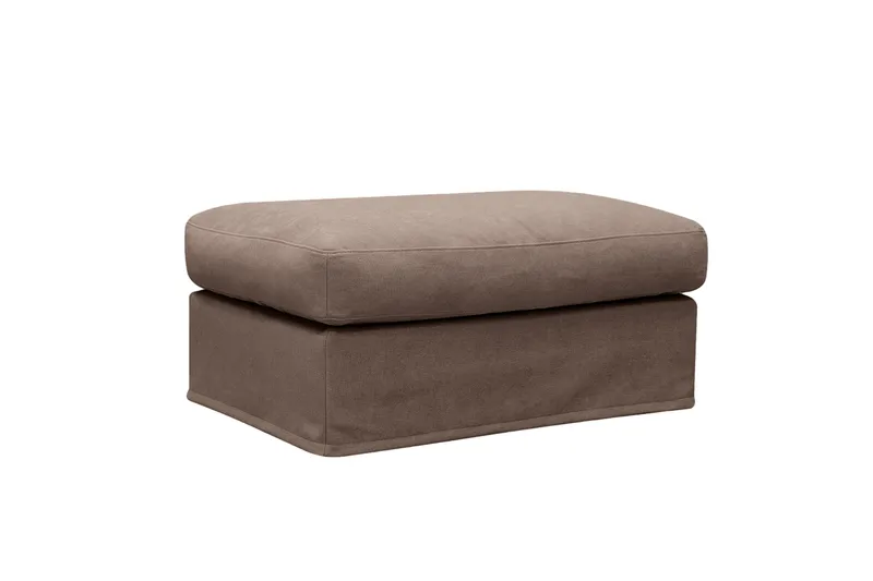 Valencia fodskammel med aftageligt og vaskbart betræk - Mørkebrun - Møbler - Stole & lænestole - Taburet & skammel - Puf