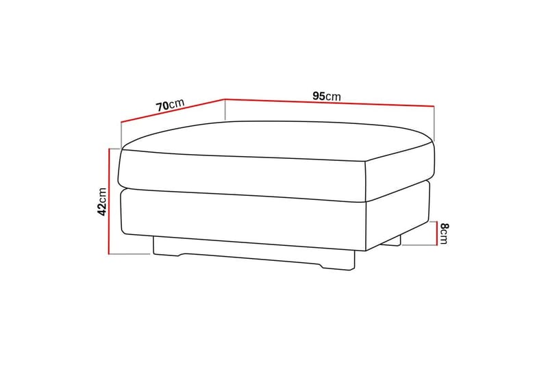 Valencia fodskammel - Offwhite - Møbler - Stole & lænestole - Taburet & skammel - Puf