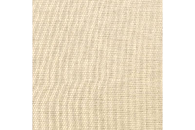 vi daXL fodskammel 60x60x39 cm stof cremefarvet - Creme - Puf