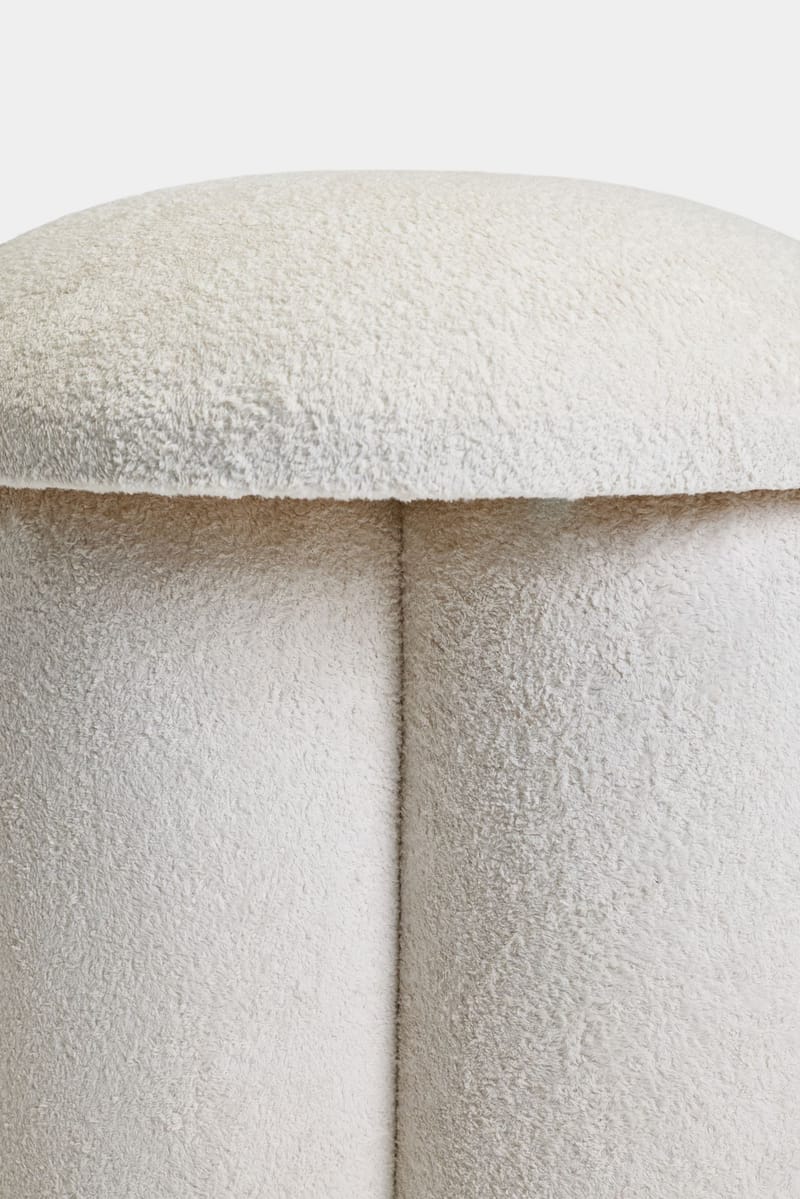 Vynor siddepuf 45 cm rund - Hvid - Møbler - Stole & lænestole - Taburet & skammel - Ottoman